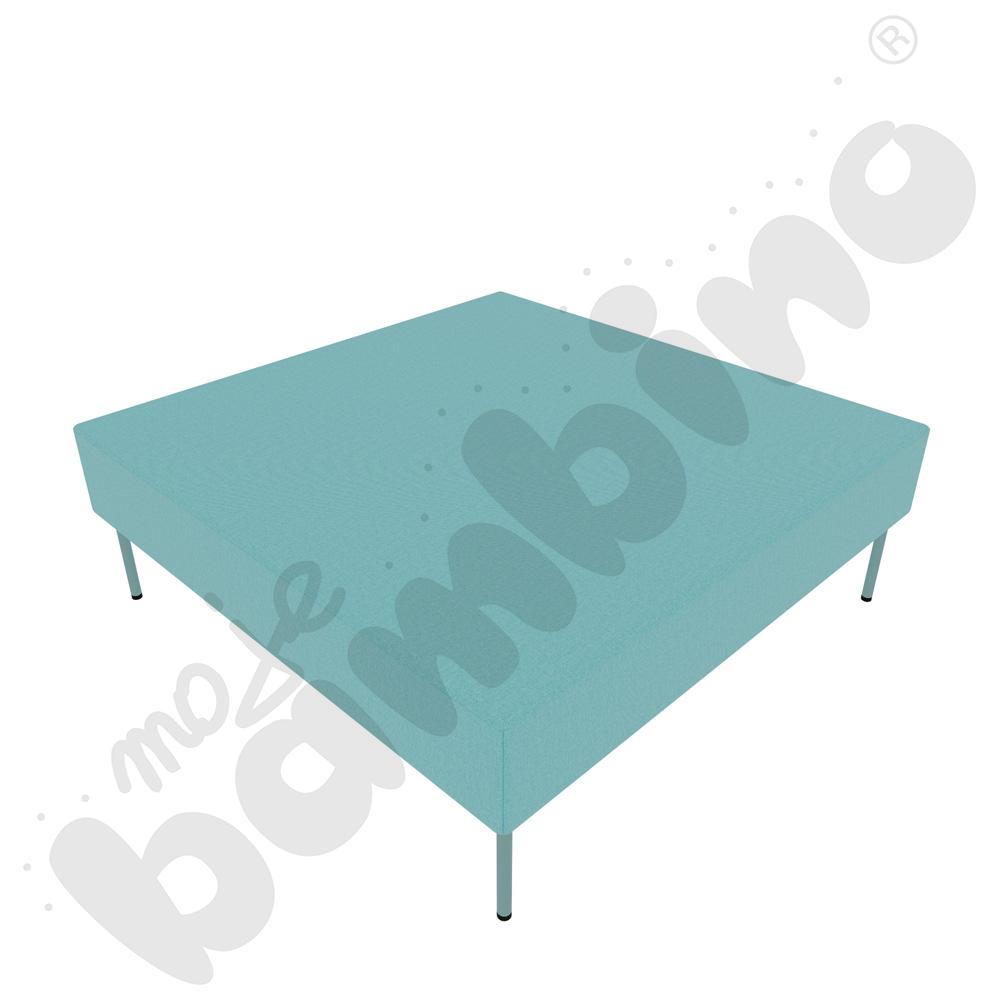 Pufa Versa 120x120 cm z plastikowymi stopkami, stelaż turkusowy, tkanina RO20 Pufa Versa 120x120 cm z plastikowymi stopkami, stelaż turkusowy, tkanina RO20