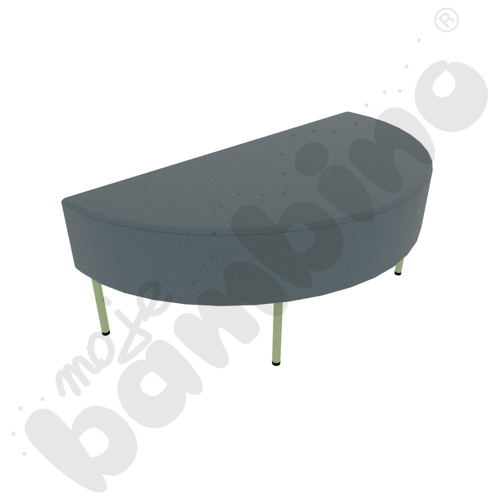 Pufa Versa zaokrąglona 120x60 cm z plastikowymi stopkami, stelaż oliwkowy, tkanina BD13 Pufa Versa zaokrąglona 120x60 cm z plastikowymi stopkami, stelaż oliwkowy, tkanina BD13