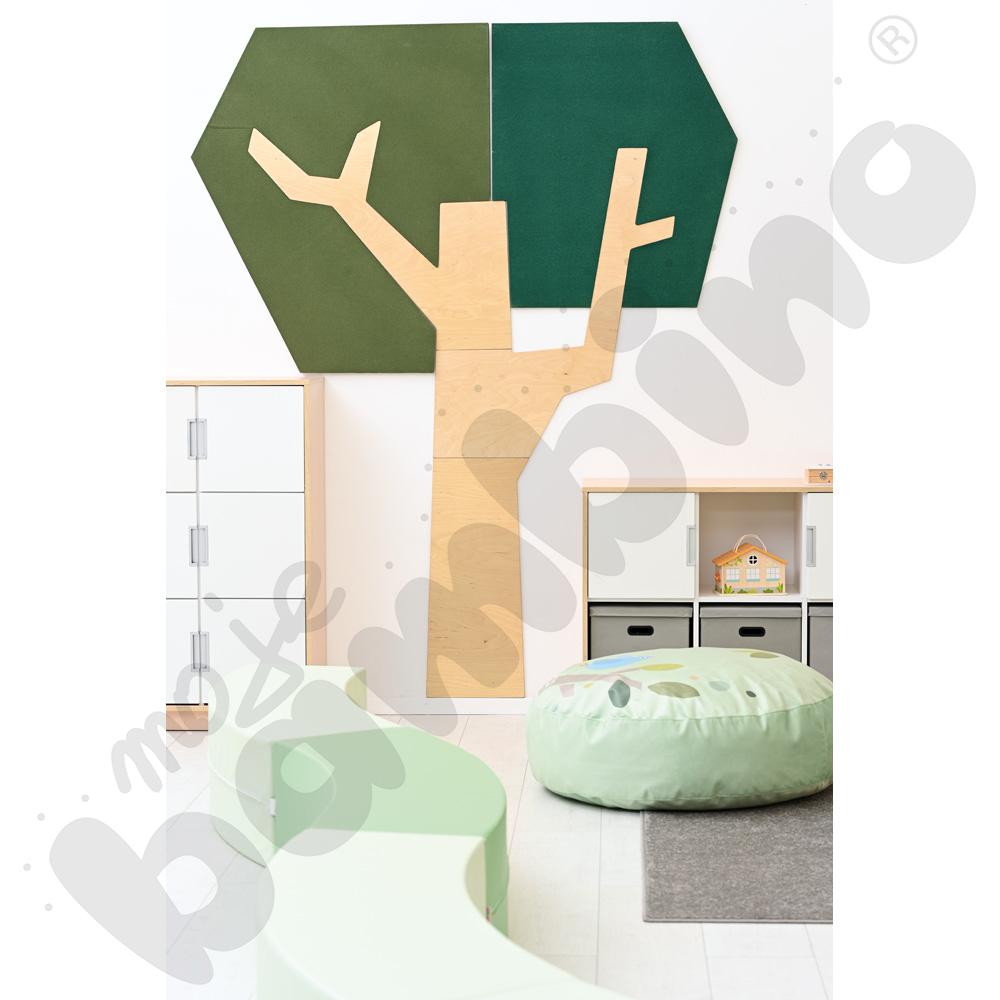 Panel ścienny - drzewo z kanciastą koroną Panel ścienny - drzewo z kanciastą koroną