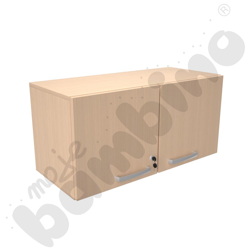 Szafka wisząca Grande S szeroka, drzwiczki z zamkiem - klon jasny Szafka wisząca Grande S szeroka, drzwiczki z zamkiem - klon jasny