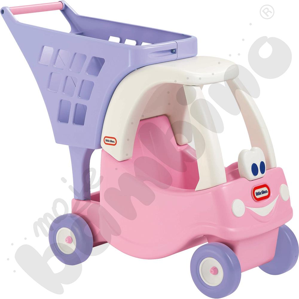 Wózek na zakupy - różowy