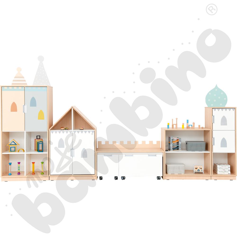 Quadro - zestaw Pałac 90 st., cichy domyk, skrzynia klon jasny