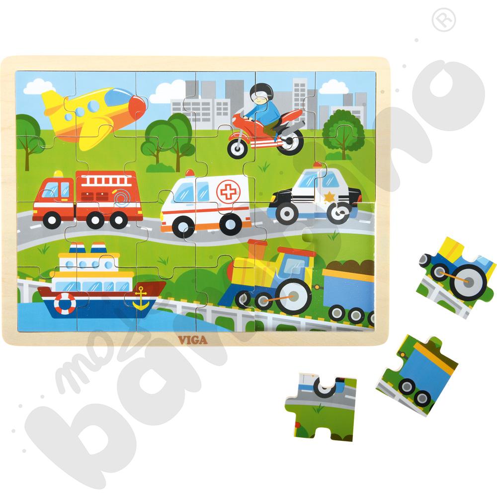 Puzzle - pojazdy