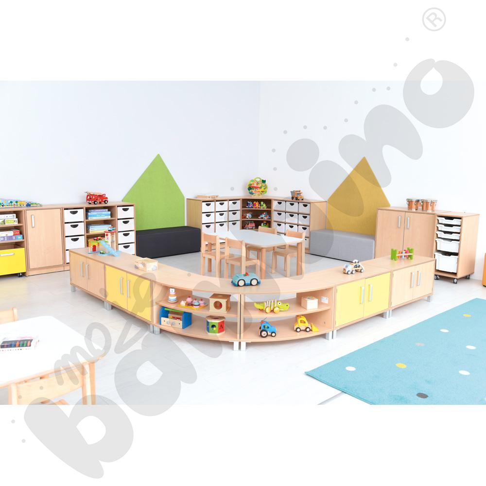 Szafka Flexi M 1/8 koła na nóżkach Szafka Flexi M 1/8 koła na nóżkach