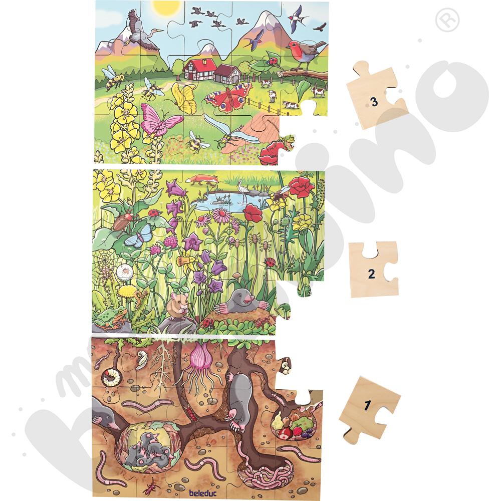 Puzzle podłogowe Łąka kwietna