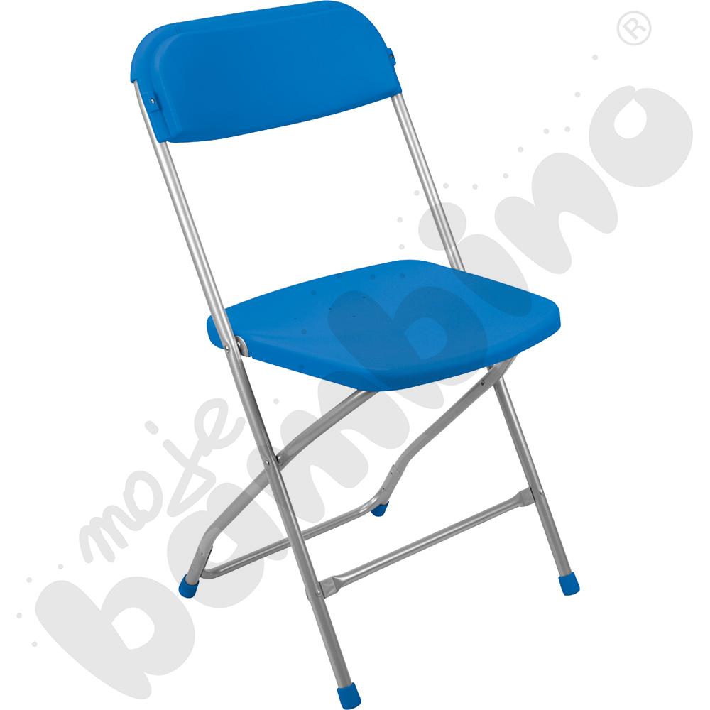 Krzesło Polyfold niebieskie