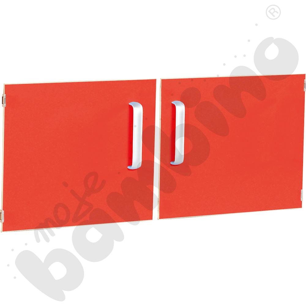 Drzwiczki do szafki z półkami M - czerwone