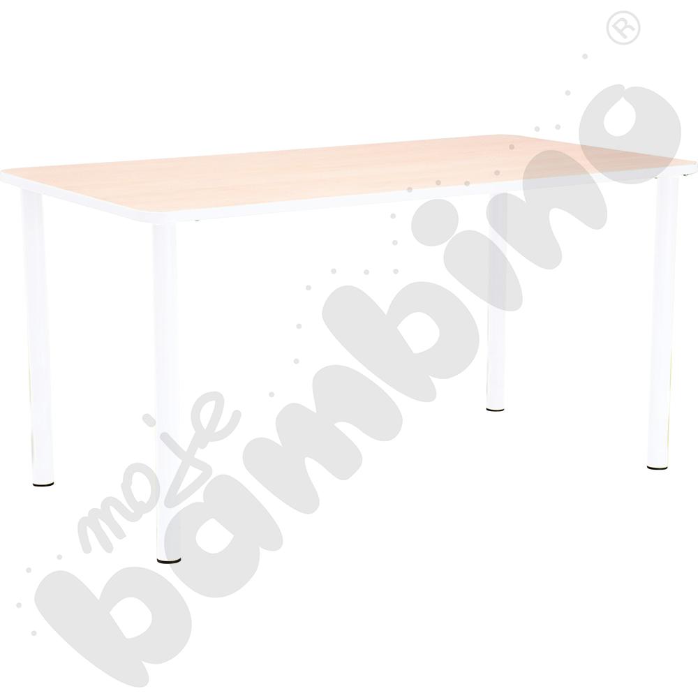 Stół Bambino prostokątny wys. 58 cm z białym obrzeżem