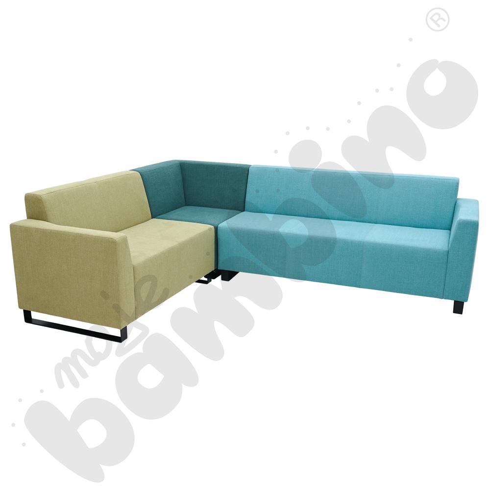 Sofa Universum 3-os. wys. 82 cm, bok niski prawy, tkanina KG09