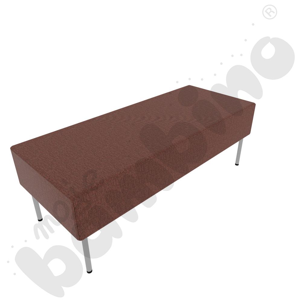 Pufa Versa 120x50 cm z plastikowymi stopkami, stelaż jasnoszary, tkanina RO06