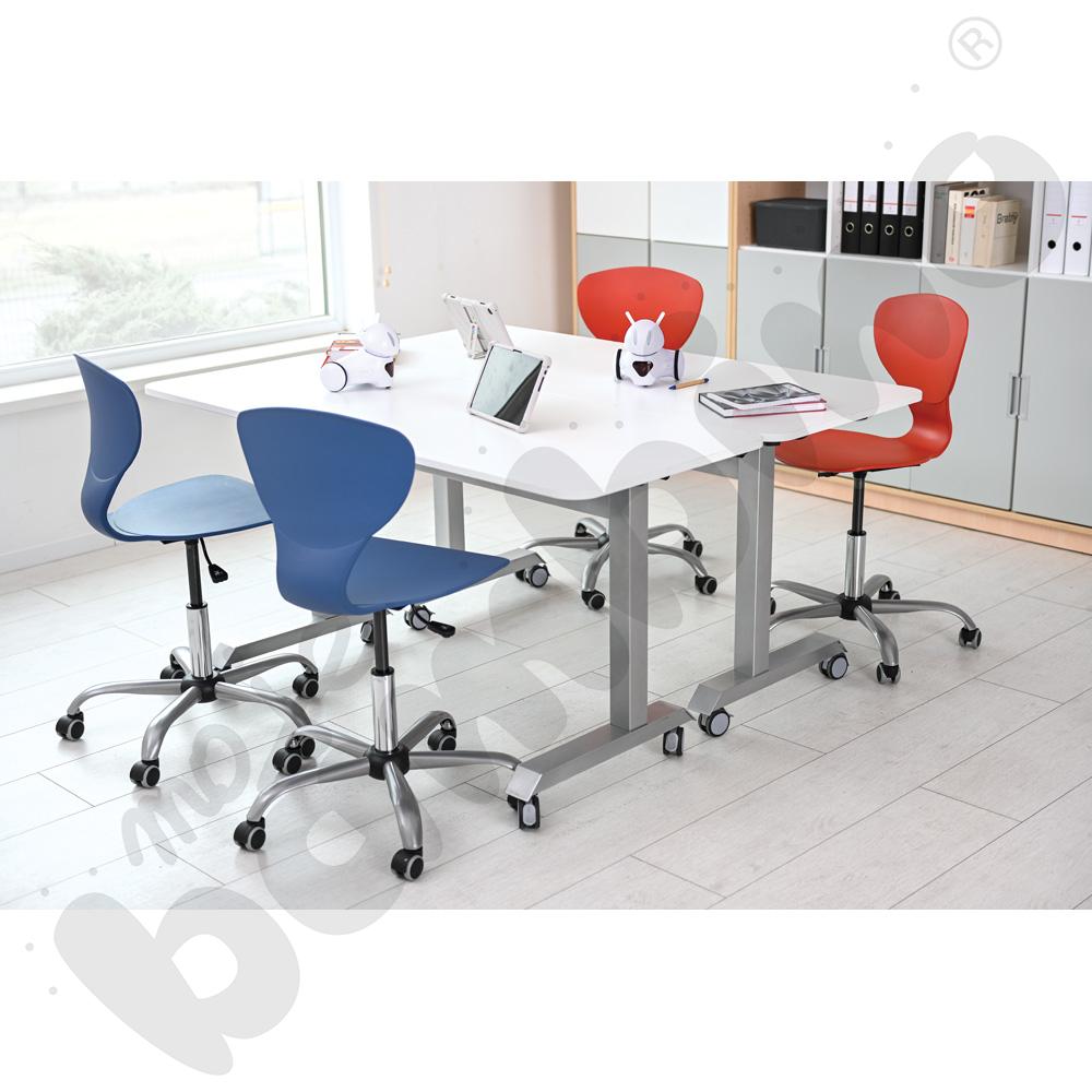 Stół mobilny składany Nest 150 x 60 cm - biały