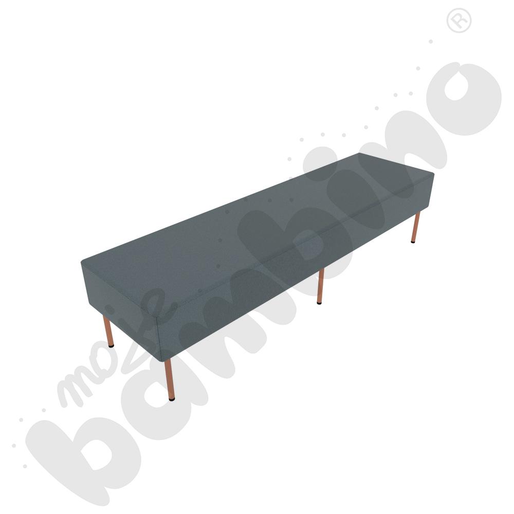 Pufa Versa 180x50 cm z filcowymi stopkami, stelaż łososiowy, tkanina BD13 Pufa Versa 180x50 cm z filcowymi stopkami, stelaż łososiowy, tkanina BD13