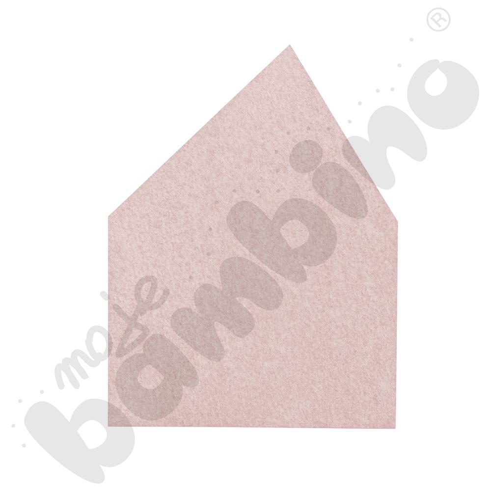 EKO dekor – domek duży – pastelowy jasnoróżowy