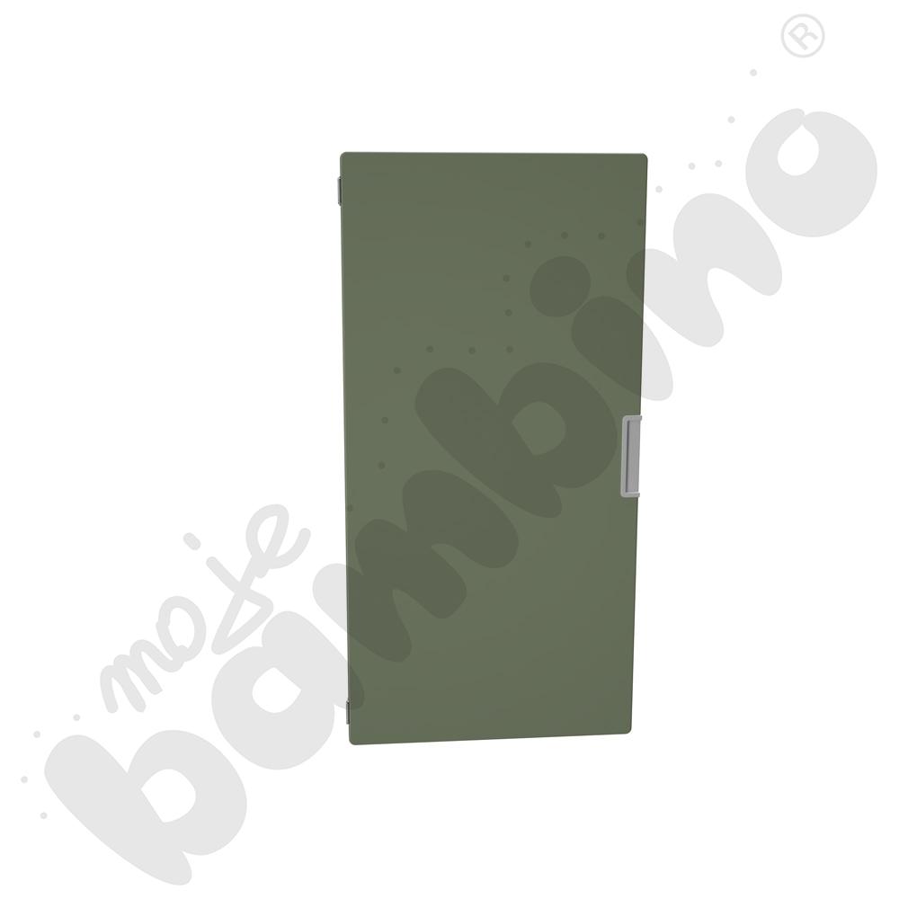 Quadro - drzwiczki średnie 90, cichy domyk - ciemnooliwkowe