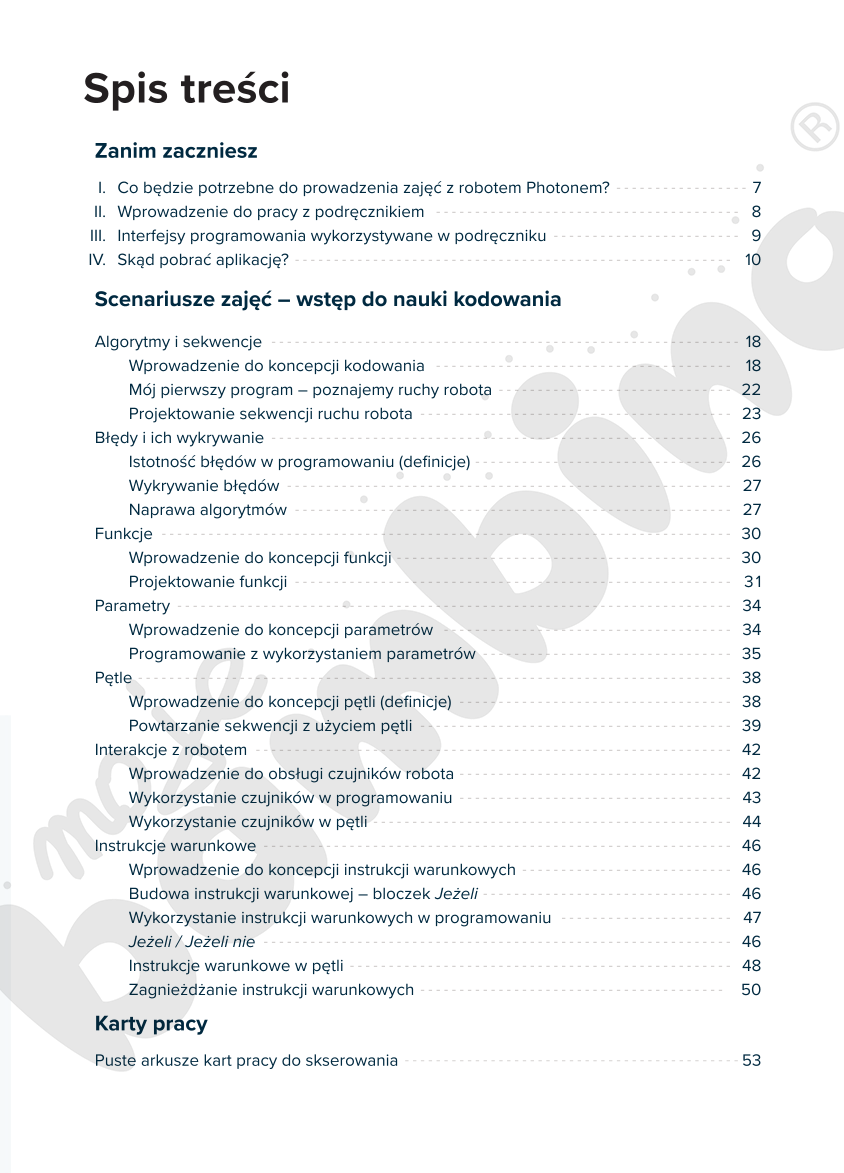 Photon – zestaw scenariuszy do nauki programowania dla uczniów szkoły podstawowej