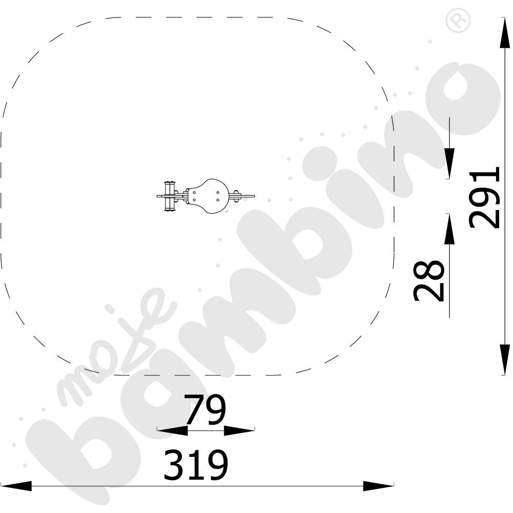 Milo - sprężynowiec 2 na podstawie metalowej