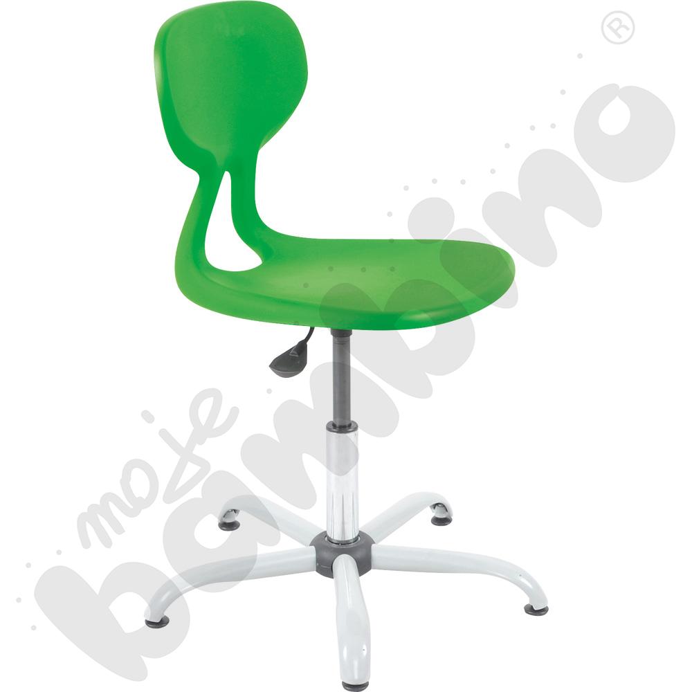 Krzesło Colores obrotowe z reg.  wys. zielone