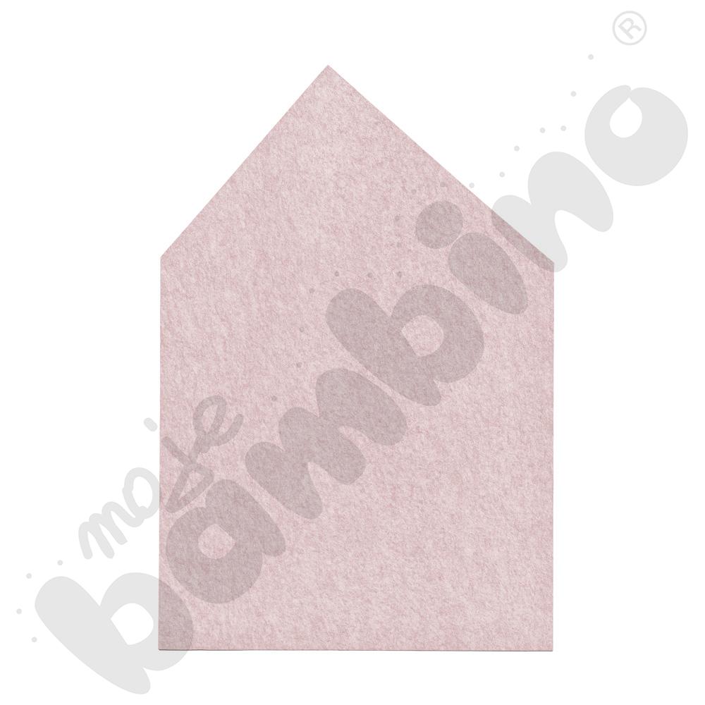 EKO dekor - domek średni - pastelowy jasnoróżowy