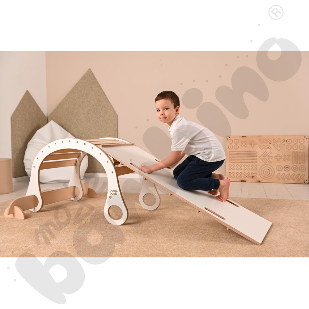 Drewniana drabinka Good Wood - biała - MED Drewniana drabinka Good Wood - biała - MED