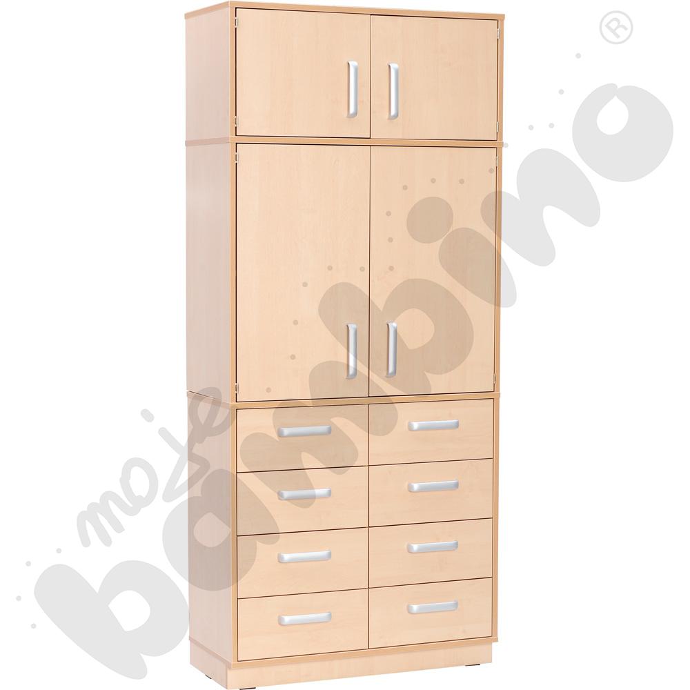 Drzwiczki do szafki Flexi D z półkami - brzoza