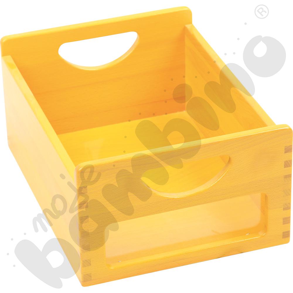 Pojemnik żółty z okienkiem