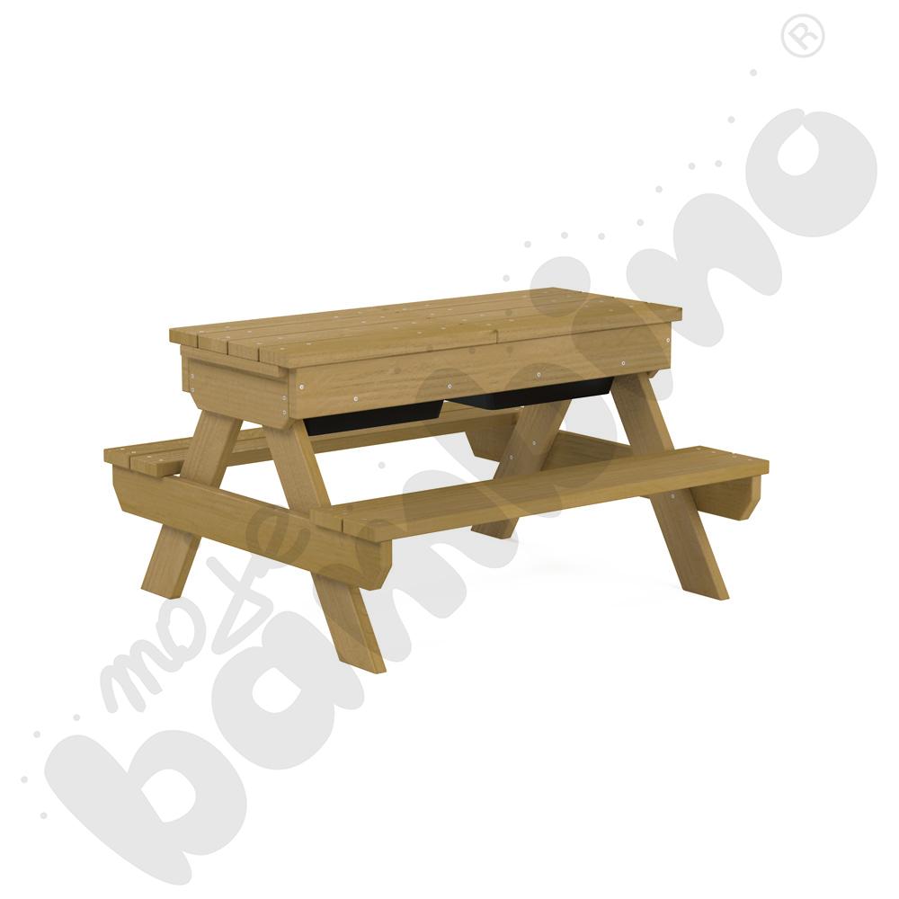 Ławkostół Terra z pojemnikami