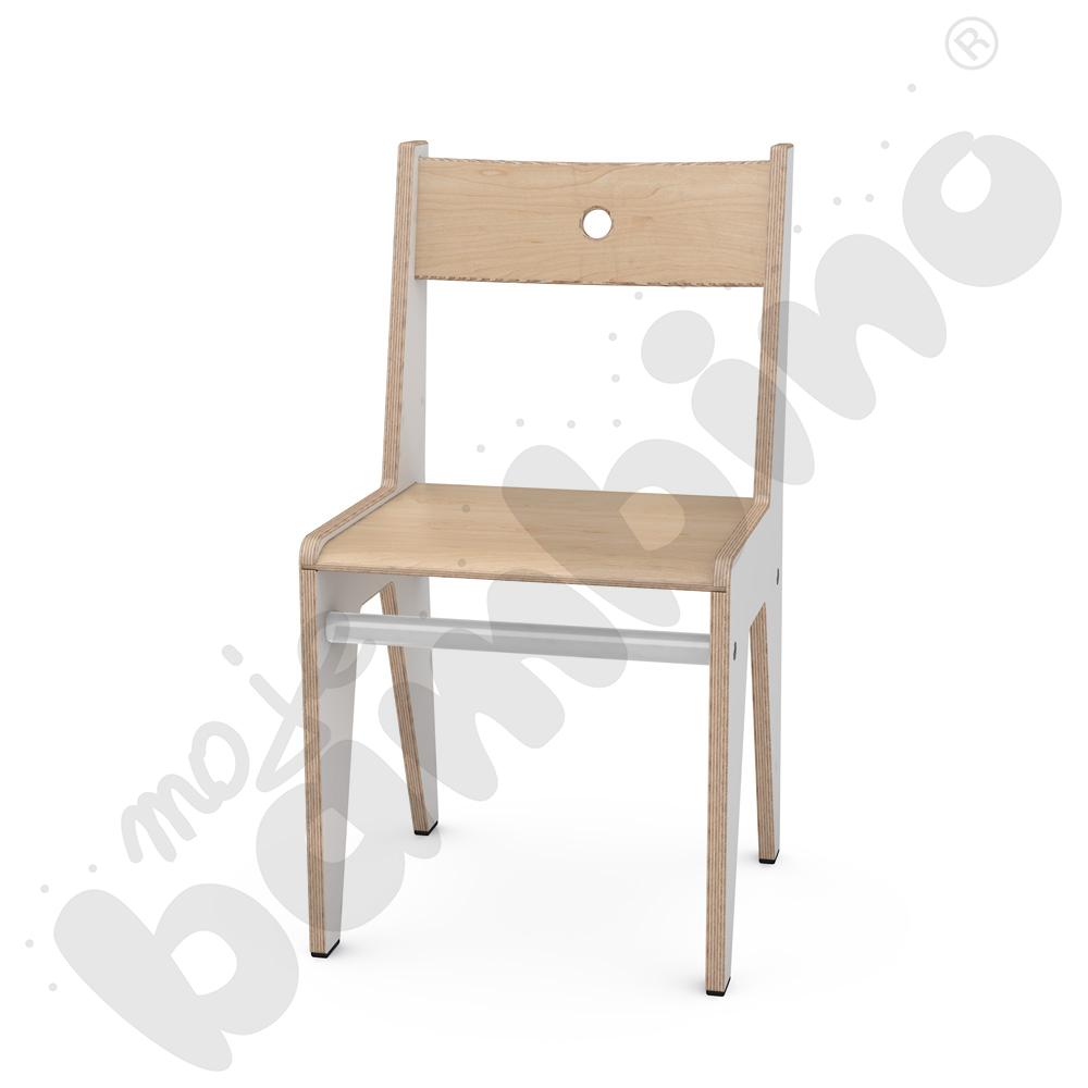 Białe krzesło FLO 35 cm