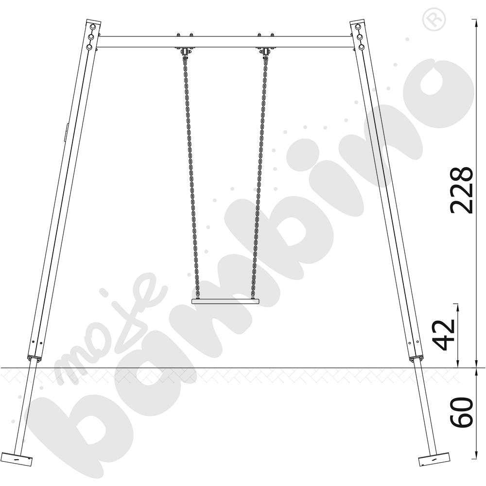 Quadro - stelaż do huśtawki pojedynczej