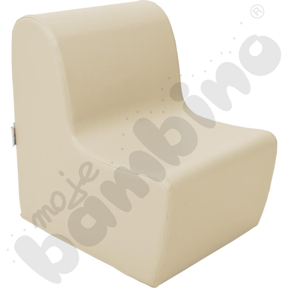 Średni fotelik beżowy