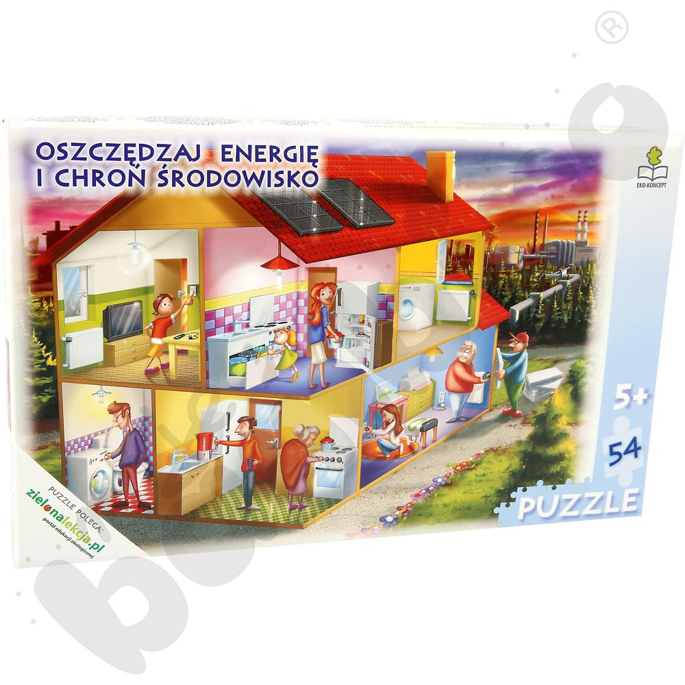 Oszczędzaj energię i chroń środowisko naturalne - puzzle