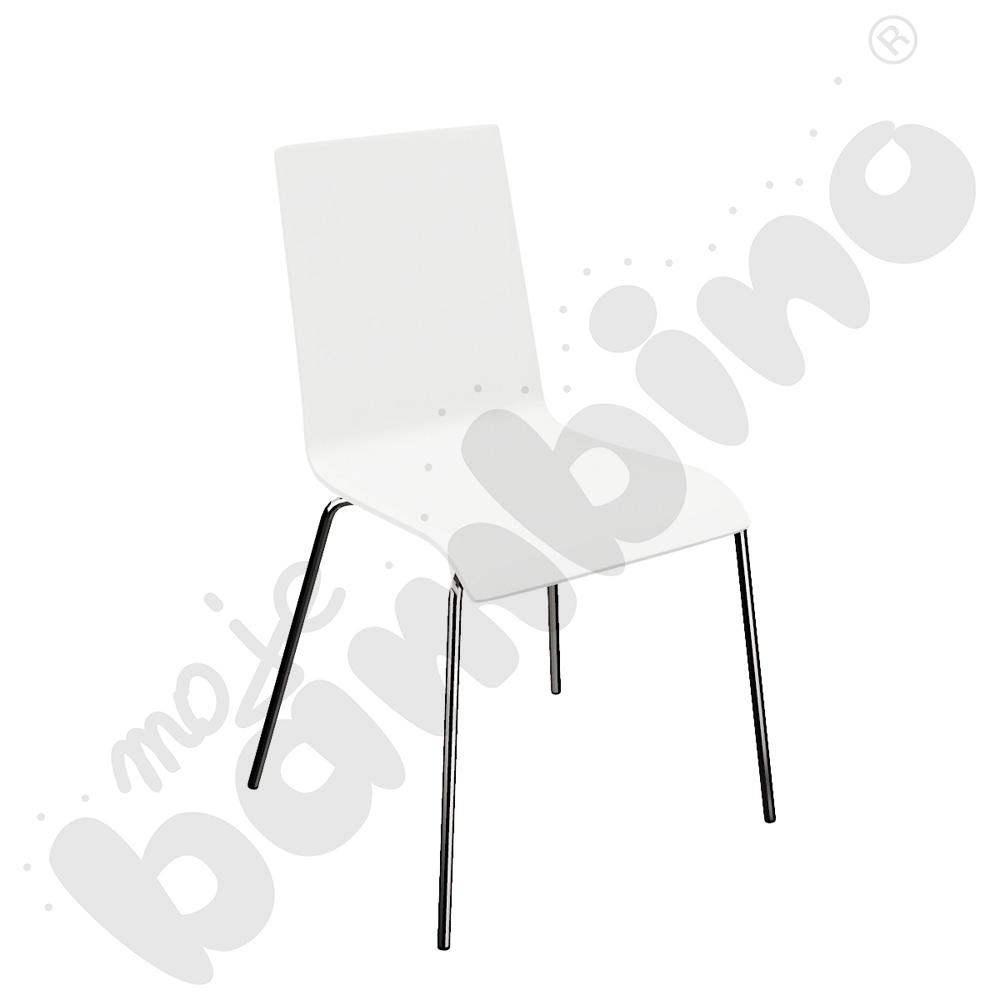Krzesło Cafe VII chrome - białe