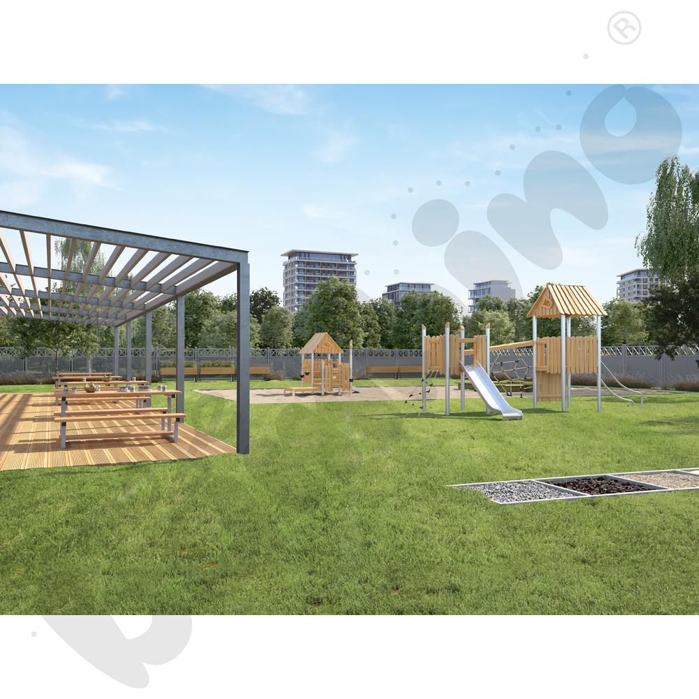 Ławkostół z oparciem wolnostojący