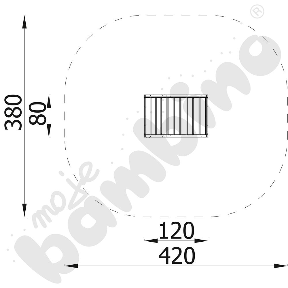 Domek Terra, drewniany z kotwami
