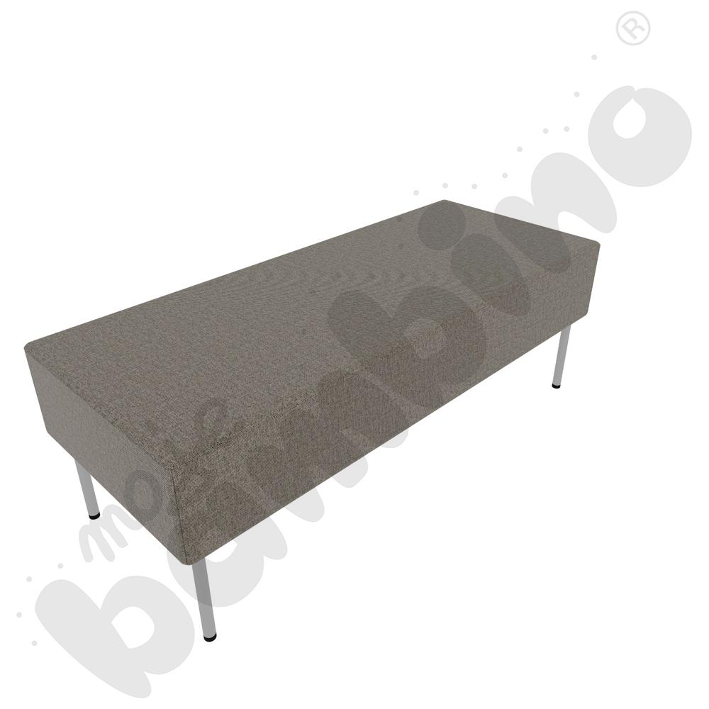 Pufa Versa 120x50 cm z plastikowymi stopkami, stelaż jasnoszary, tkanina RO37 Pufa Versa 120x50 cm z plastikowymi stopkami, stelaż jasnoszary, tkanina RO37