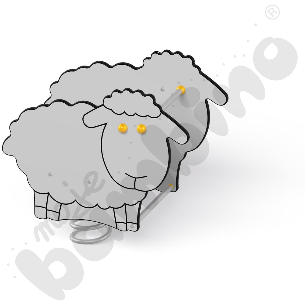 Sprężynowiec Owca na podstawie metalowej