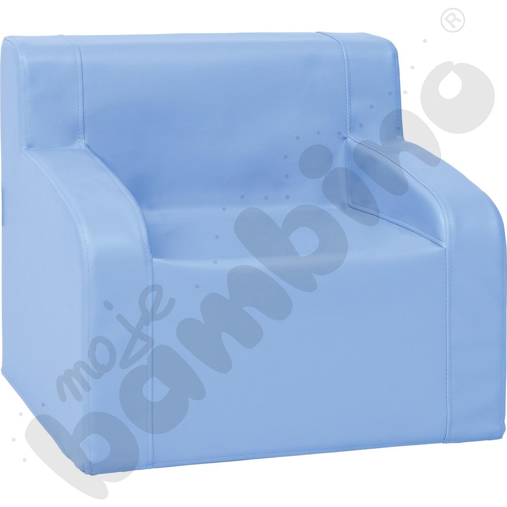 Fotelik z podłokietnikami - niebieski