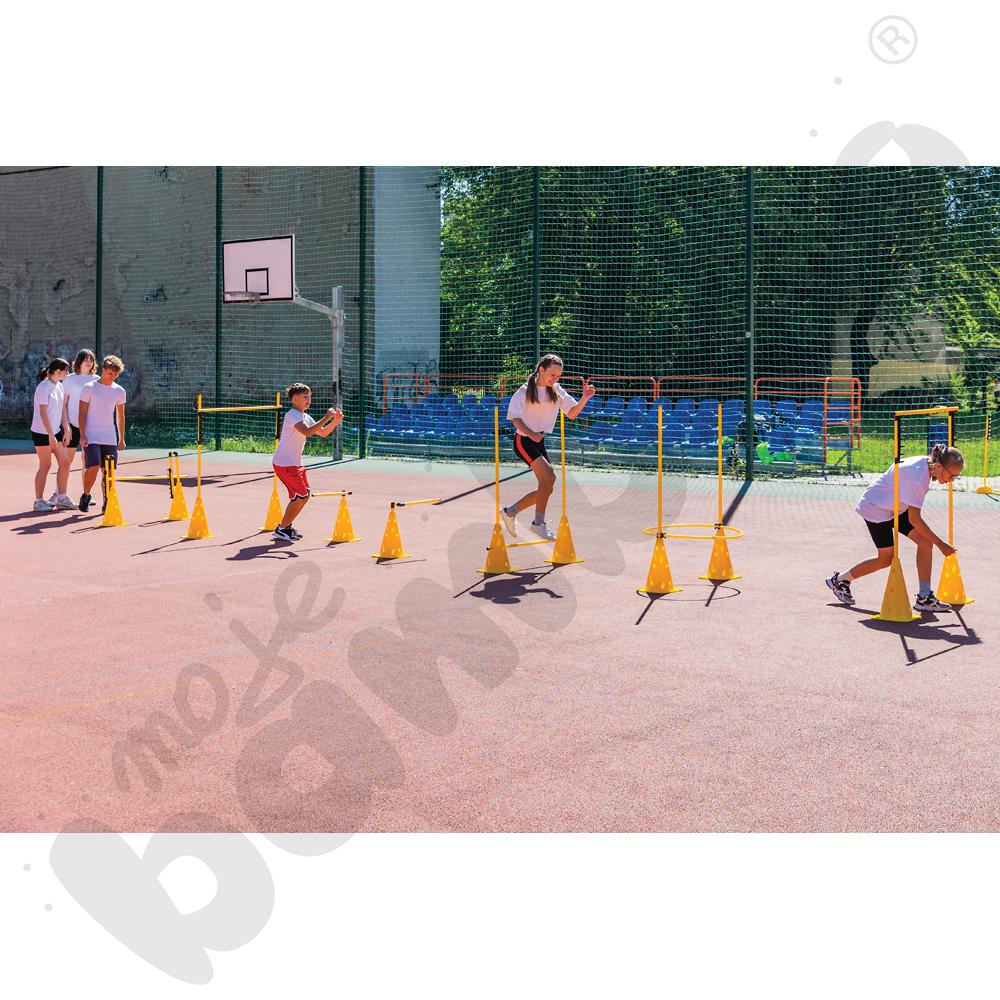 Zestaw tyczek i pachołków