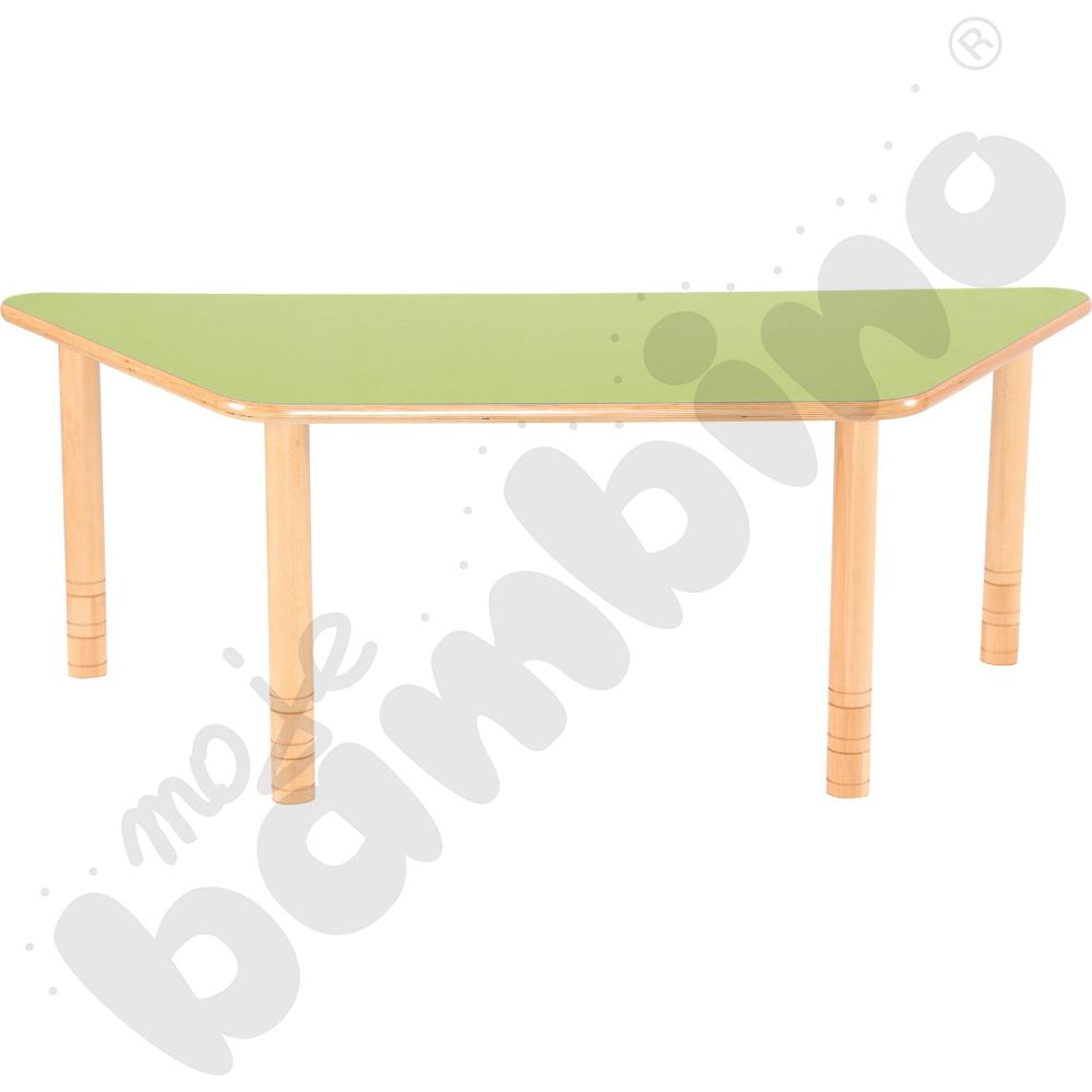 Stół Flexi trapezowy szkolny - zielony