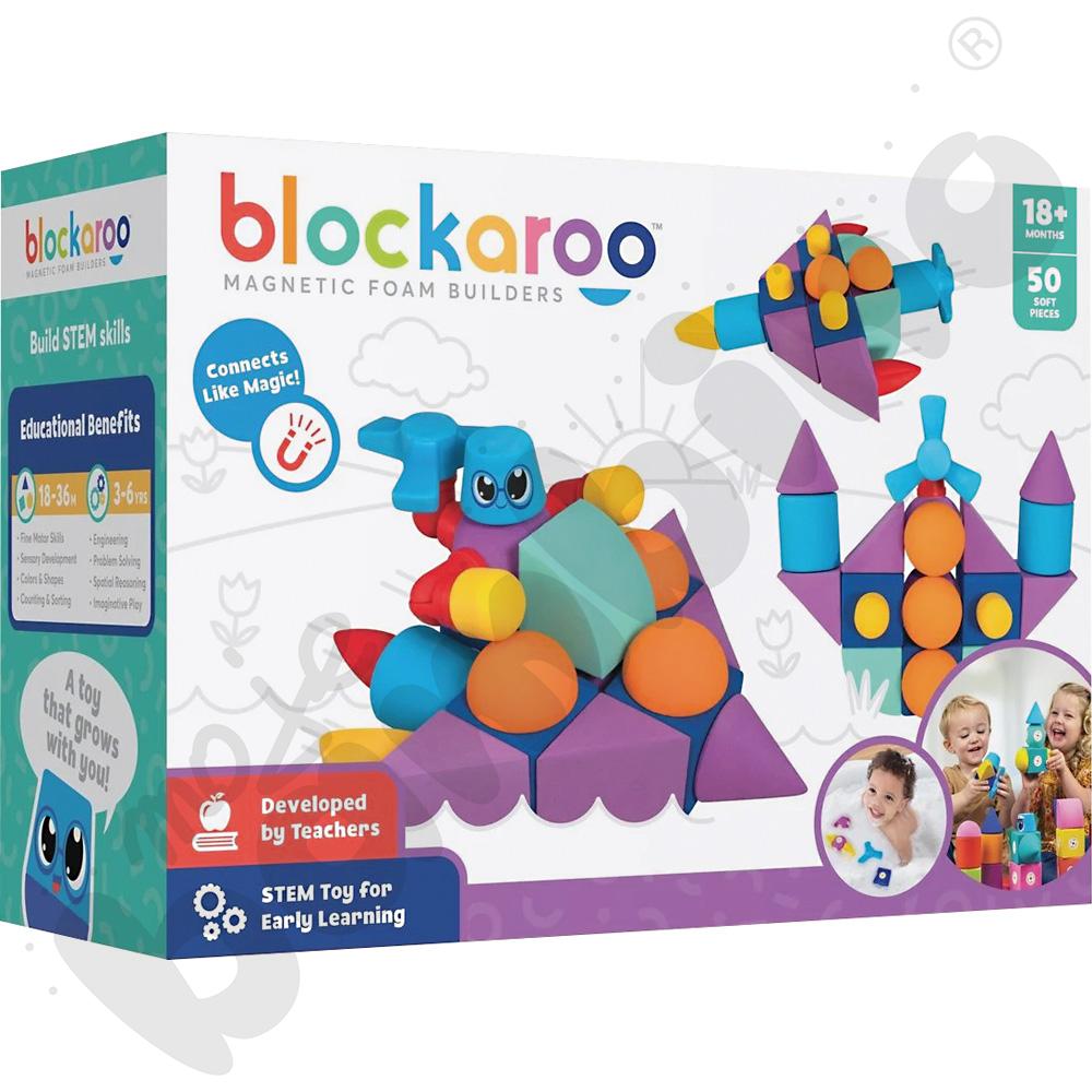 Blockaroo - magnetyczne klocki piankowe, 50 elem.