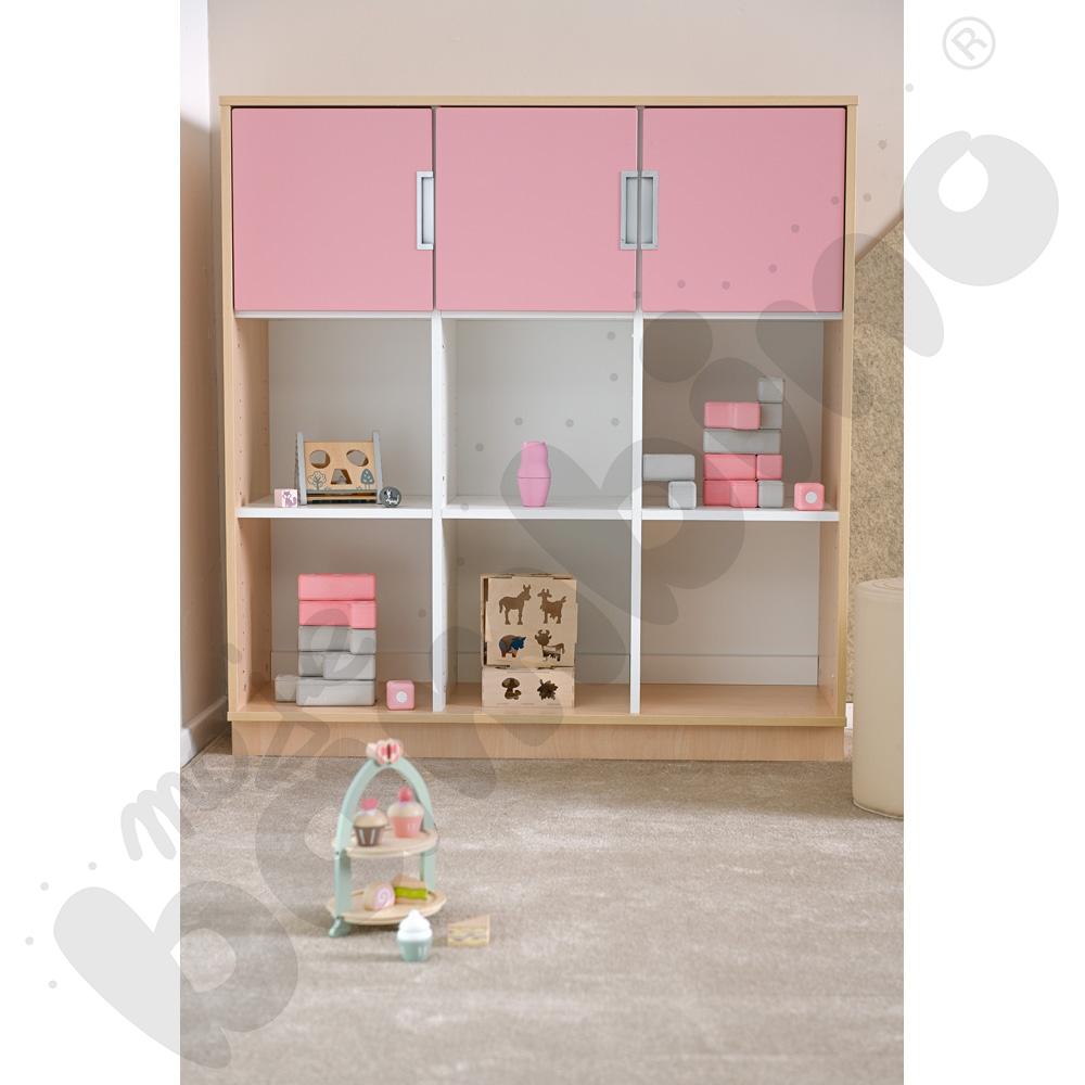 Quadro - regał L z 2 przegrodami i 2 półkami, klon jasny Quadro - regał L z 2 przegrodami i 2 półkami, klon jasny