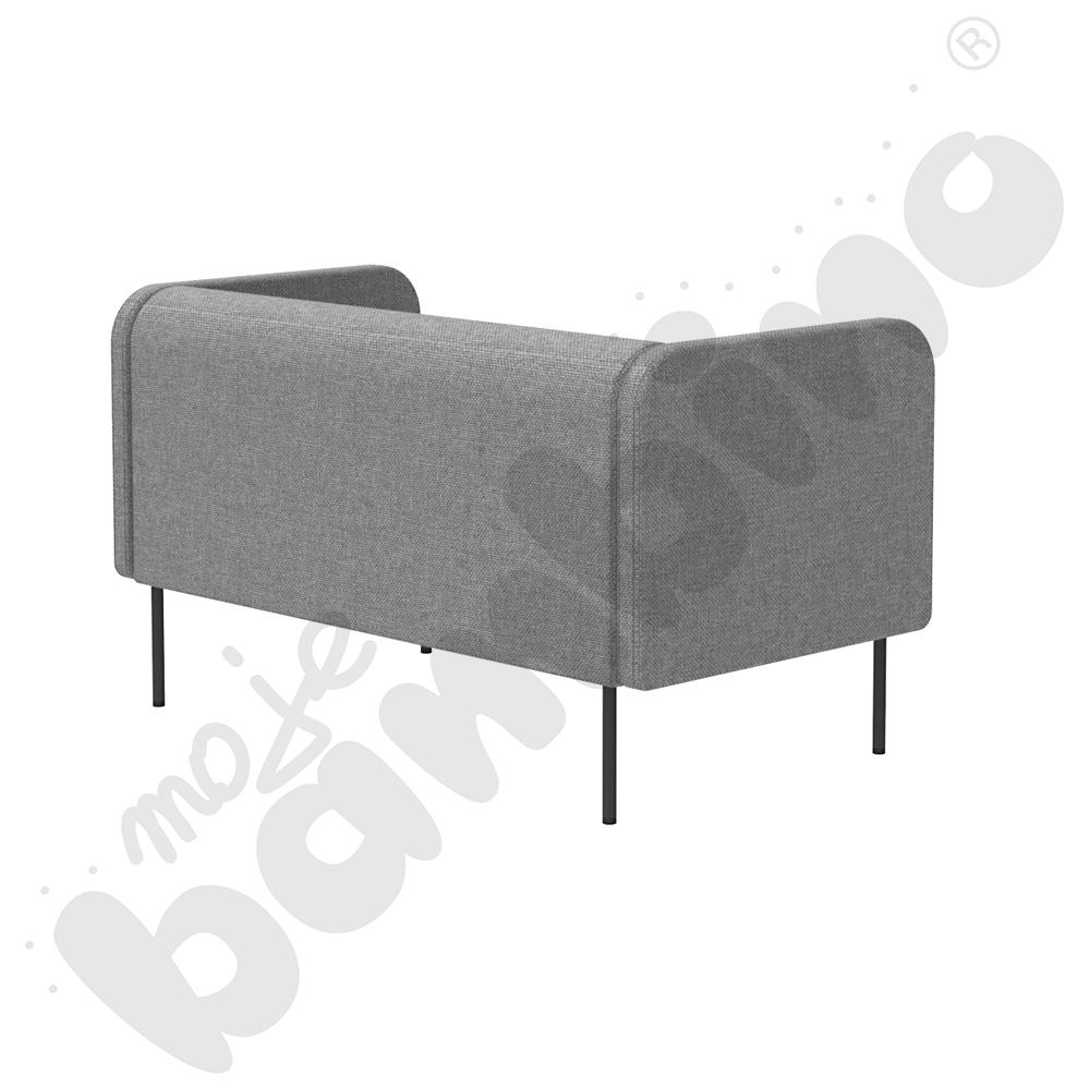 Sofa Versa 2-os. z filcowymi stopkami, stelaż antracyt, tkanina RO39