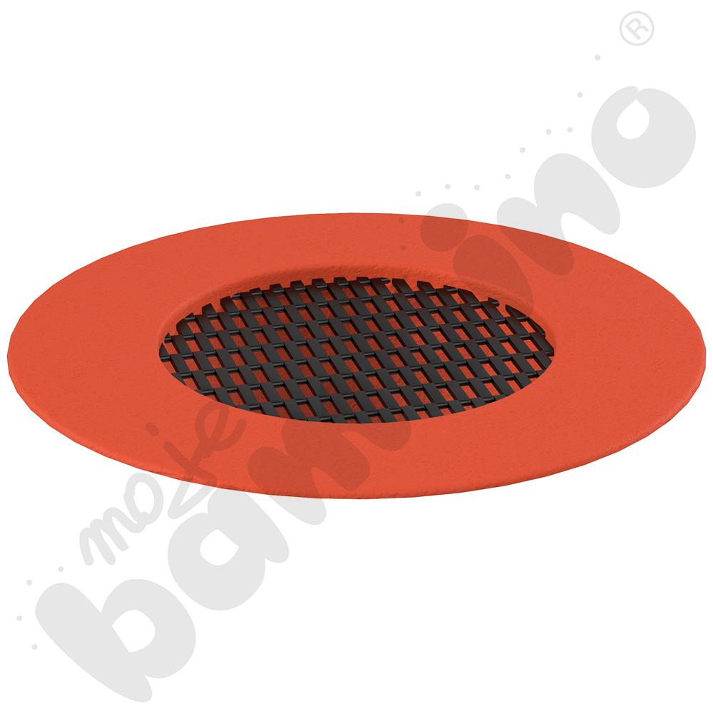 Trampolina Mały krater, mata czarna, obrzeże czerwone