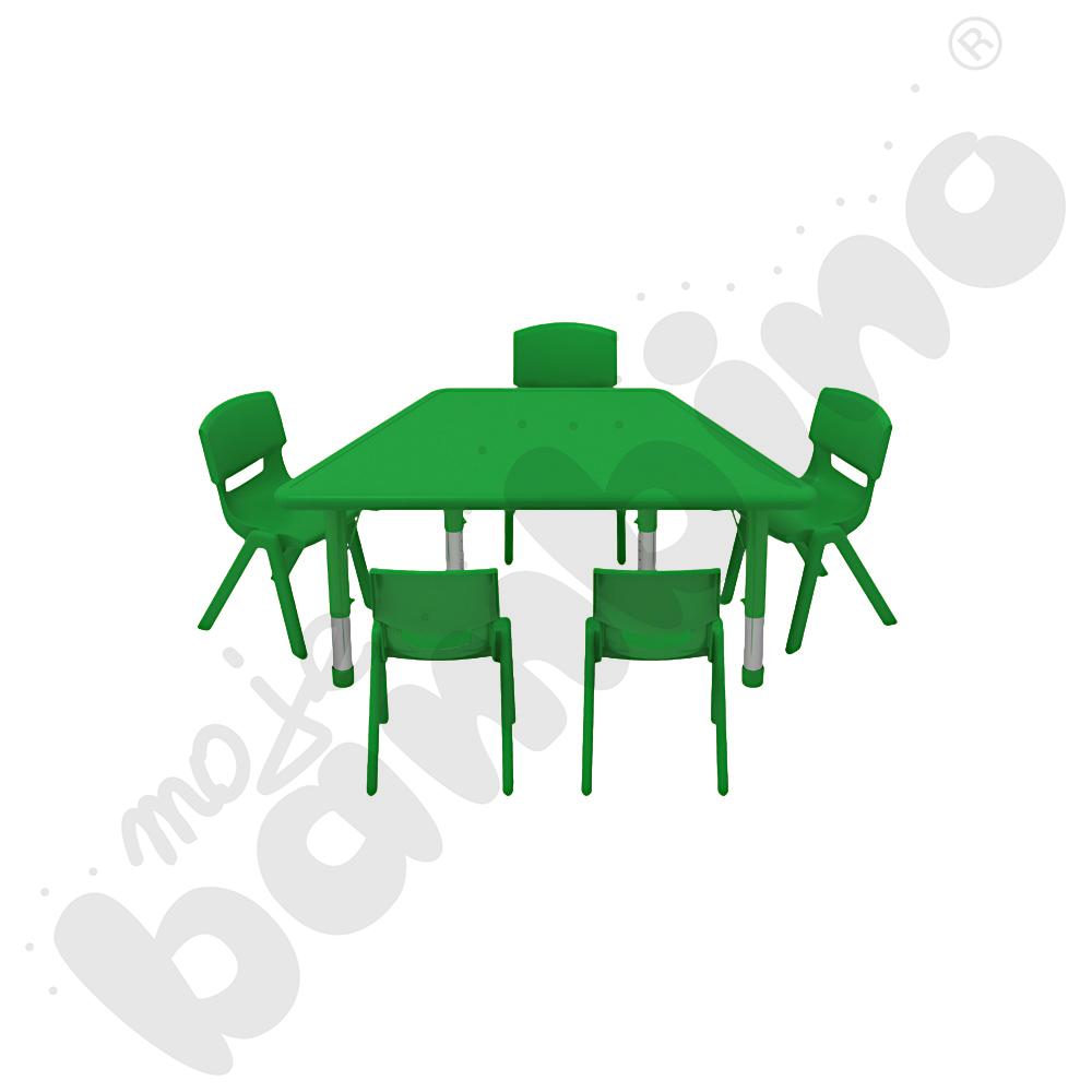 Stół Dumi trapezowy - zielony