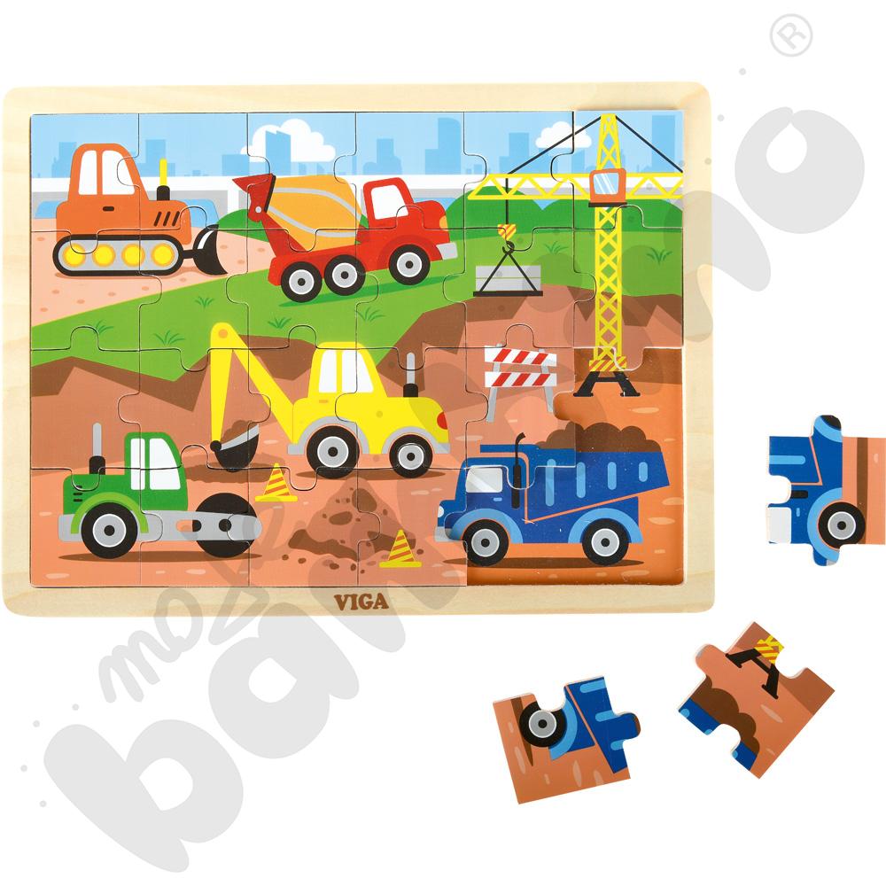 Puzzle - pojazdy budowlane