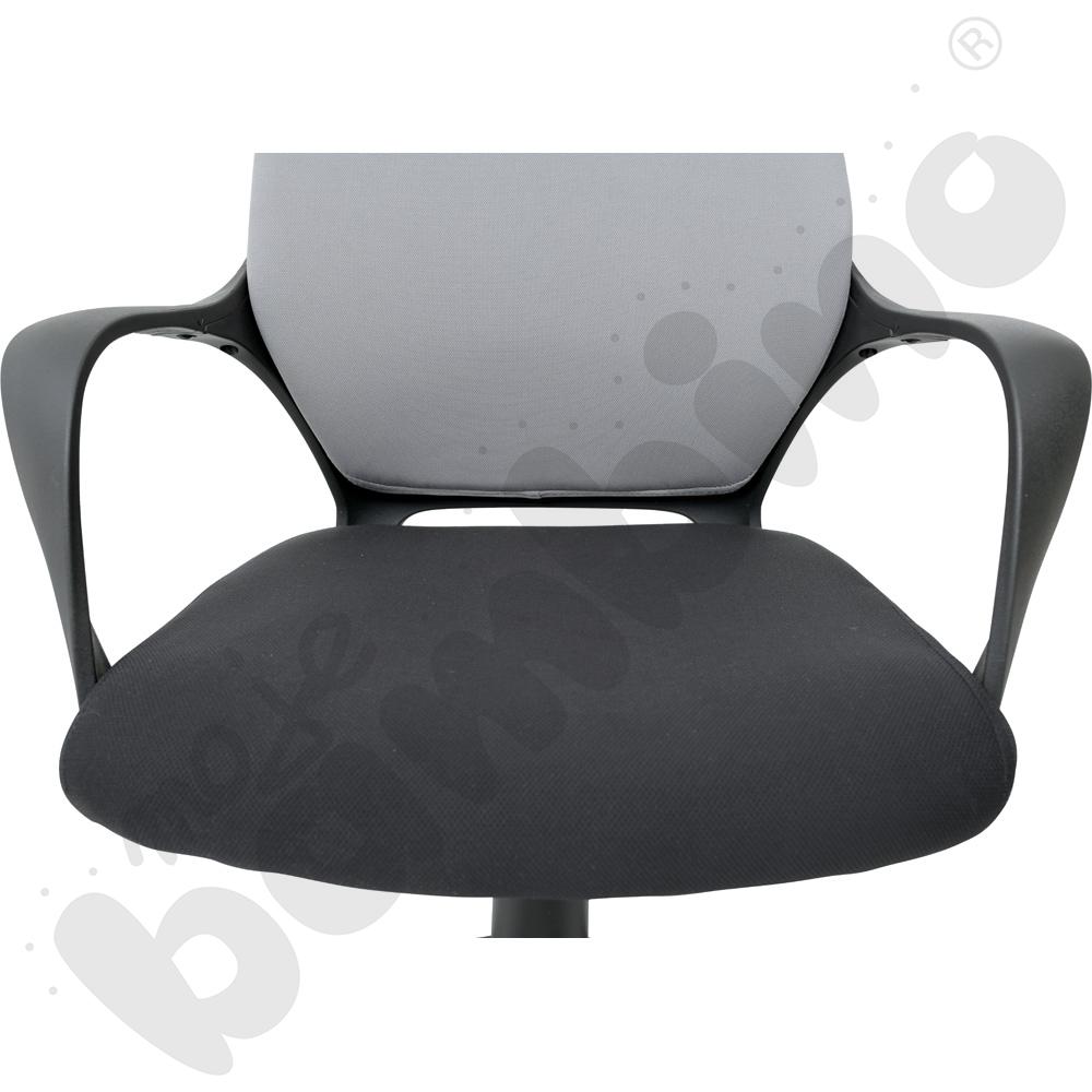 Krzesło obrotowe szaro-czarne