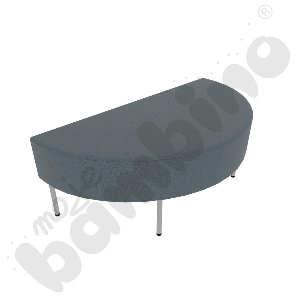 Pufa Versa zaokrąglona 120x60 cm z filcowymi stopkami, stelaż jasnoszary, tkanina BD13 Pufa Versa zaokrąglona 120x60 cm z filcowymi stopkami, stelaż jasnoszary, tkanina BD13