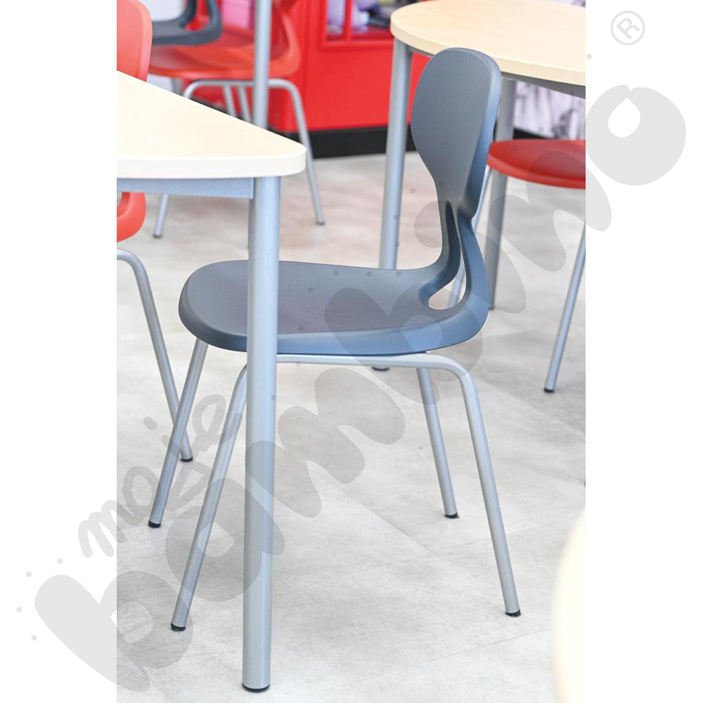 Krzesło Colores rozm. 6 szare, stelaż aluminium