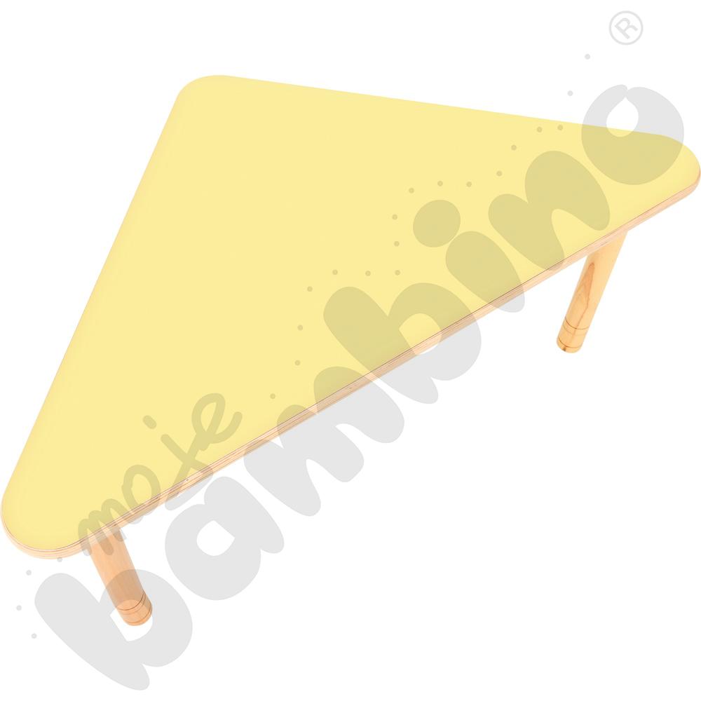 Stół Flexi trójkątny szkolny - żółty