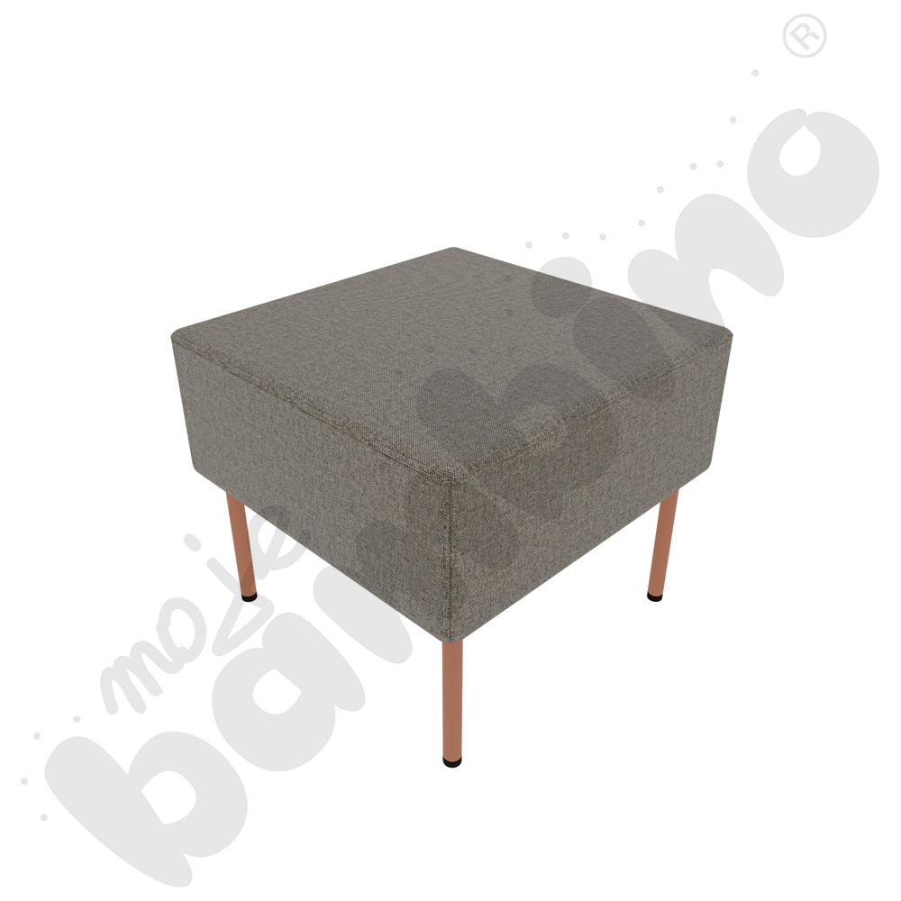 Pufa Versa 50x50 cm z plastikowymi stopkami, stelaż łososiowy, tkanina RO37 Pufa Versa 50x50 cm z plastikowymi stopkami, stelaż łososiowy, tkanina RO37