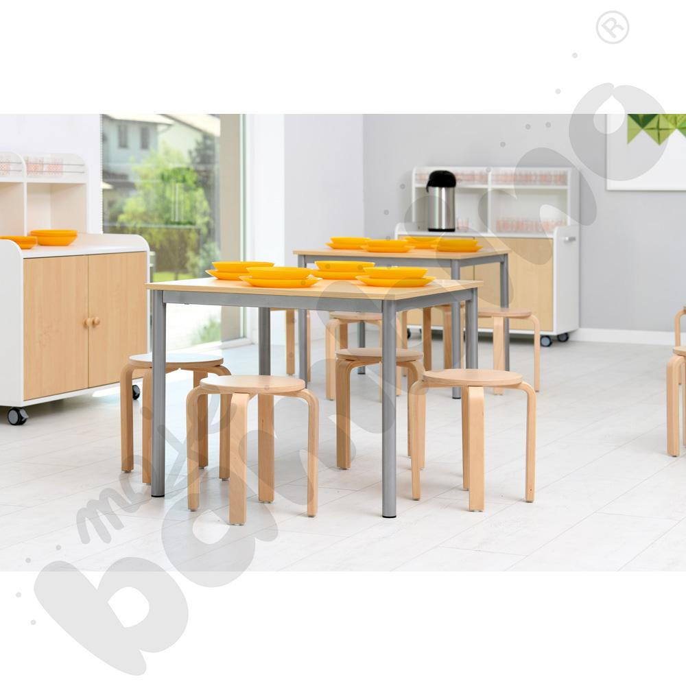 Taboret drewniany - wys. 46 cm